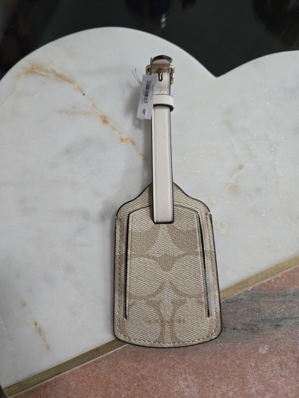Coach Luggage Tag in Signature Canvas